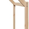 Patrová postel s žebříkem a střechou 80 x 200 cm borovice 3282066