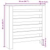 Kryt na radiátor dub artisan 78 x 20 x 82 cm kompozitní dřevo 852689