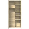 Skříň highboard dub sonoma 80 x 35 x 180 cm kompozitní dřevo 3276653