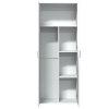 Skříň highboard bílá 70 x 35 x 180 cm kompozitní dřevo 3276658