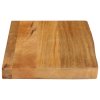 Stolní deska živá hrana 40 x 20 x 2,5 cm masivní mangovník 370510