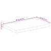 Stolní deska živá hrana 60 x 20 x 2,5 cm masivní mangovník 370512