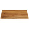 Stolní deska živá hrana 60 x 60 x 2,5 cm masivní mangovník 370546