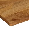 Stolní deska živá hrana 60 x 60 x 2,5 cm masivní mangovník 370546