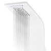 Sprchový panel set hliníkový 20 x 44 x 130 cm bílý 142995