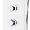 Sprchový panel set hliníkový 20 x 44 x 130 cm bílý 142995