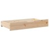 Zásuvky pod postel s kolečky 2 ks 95x55x17 cm masivní borovice 850920