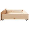Zásuvky pod postel s kolečky 2 ks 95x55x17 cm masivní borovice 850920