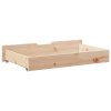 Zásuvky pod postel s kolečky 2 ks 95x55x17 cm masivní borovice 850920
