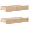 Zásuvky pod postel s kolečky 2 ks 95x55x17 cm masivní borovice 850920