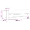 Nástěnná police kouřový dub 100 x 35 x 30,5 cm kompozitní dřevo 848462