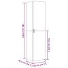 Skříň highboard kouřový dub 45 x 42,5 x 185 cm kompozitní dřevo 3281410