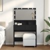 Toaletní stolek s LED černý 80 x 41 x 134,5 cm 848186