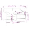 2místná pohovka s polštáři světle žlutá 140 cm textil 3200850