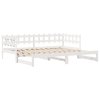 Válenda s přistýlkou a zásuvkami bez matrace bílá 90x200 cm 3302252