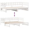 Válenda s přistýlkou a zásuvkami bez matrace bílá 90x200 cm 3302252