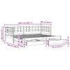 Válenda s přistýlkou a zásuvkami bez matrace bílá 80x200 cm 3302250