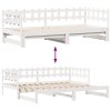 Válenda s přistýlkou a zásuvkami bez matrace bílá 80x200 cm 3302250