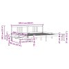 Postel bez matrace bílá 200 x 200 cm masivní borovice 3301645