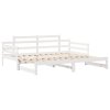 Válenda s přistýlkou a zásuvkami bez matrace bílá 90x200 cm 3302238