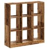 Knihovna old wood 102 x 32 x 108 cm kompozitní dřevo 3307844
