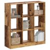 Knihovna old wood 102 x 32 x 108 cm kompozitní dřevo 3307844