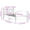 Postel bez matrace bílá 90 x 200 cm masivní borovice 3306985