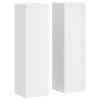 Stojany na rostliny 2 ks bílé 17 x 17 x 60 cm kompozitní dřevo 852933