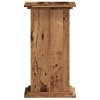 Stojan na rostliny old wood 33 x 33 x 60 cm kompozitní dřevo 852967