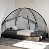Moskytiéra Mongolia s dvířky 220 síťovina černá 200x120x130 cm 4010042