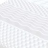 Pěnová matrace bílá 180 x 220 cm 7 zón tvrdost 20 ILD 4016660
