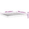 Pěnová matrace bílá 180 x 220 cm 7 zón tvrdost 20 ILD 4016660