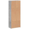 Kartotéka betonově šedá 60 x 32 x 153 cm kompozitní dřevo 3276647