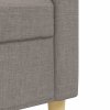 4dílná sedací souprava s podnožkou a polštáři taupe textil 3278318