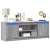 TV skříňka s LED šedá sonoma 139,5x34x50 cm kompozitní dřevo 852199