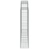 Klenuté gabionové koše 10ks 200x30x140/160cm pozinkované železo 3146160