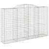Klenuté gabionové koše 11ks 300x50x180/200cm pozinkované železo 3146782