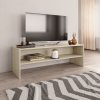 TV stolek dub sonoma 120 x 40 x 40 cm kompozitní dřevo 800039