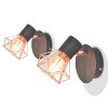 Nástěnné lampy 2 ks 2 LED žárovky se žhavicím vláknem 8 W 244393