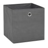 Úložné boxy 10 ks netkaná textilie 32 x 32 x 32 cm šedé 245748