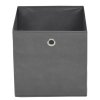 Úložné boxy 10 ks netkaná textilie 32 x 32 x 32 cm šedé 245748