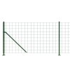 Drátěný plot s přírubami zelený 1 x 25 m 154185