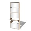 Botník pětipatrový zrcadlo dub 63 x 17 x 169,5 cm 273937