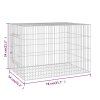 Klec pro králíka 78 x 54 x 54 cm pozinkované železo 171567