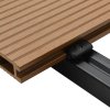 WPC dutá terasová prkna a příslušenství 30 m² 2,2 m teak 275715