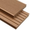 WPC plná terasová prkna a příslušenství 20 m² 2,2 m teak 275678