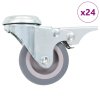 24 ks otočná kolečka s otvorem pro šroub 50 mm 277849