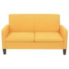 2dílná sedací souprava textil žlutá 278214