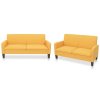 2dílná sedací souprava textil žlutá 278214