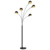 Stojací lampa 200 cm 5 x E14 černo-zlatá 282418